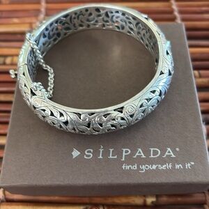 Silpada Sterling Silver Filigree Bangle Bracelet